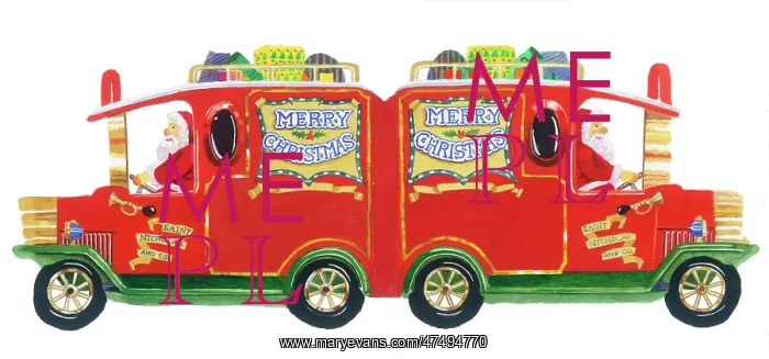 : Merry Christmas Delivery Van : Merry Christmas Delivery Van