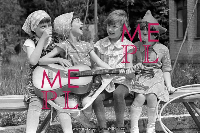 : Merry Quartet photo art work, 1988 : Merry Quartet photo art work, 1988