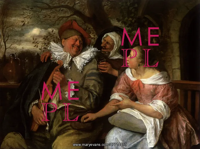  : Merry Threesome, by Jan Steen