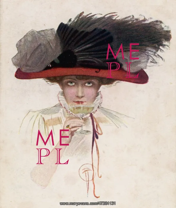 : Merry Widow Hat circa 1907 : Merry Widow Hat circa 1907