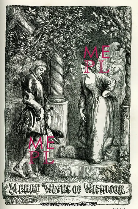 : The Merry Wives of Windsor - title page : The Merry Wives of Windsor - title page