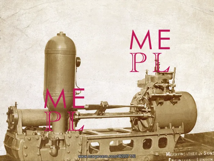 : Merryweather single cylinder steam fire engine : Merryweather single cylinder steam fire engine