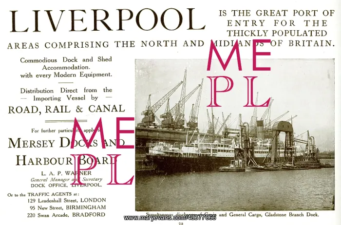: Mersey Docks and Harbour, Liverpool : Mersey Docks and Harbour, Liverpool