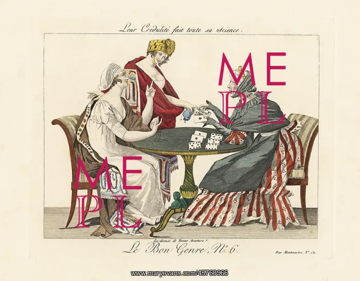 : Two merveilleuses with a fortune teller : Two merveilleuses with a fortune teller