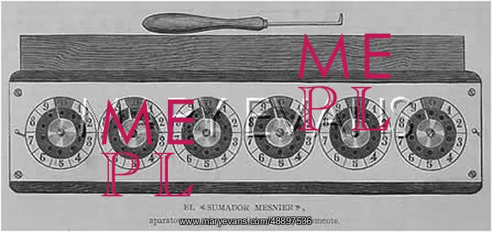 : MESNIER'S ADDING MACHINE : MESNIER'S ADDING MACHINE