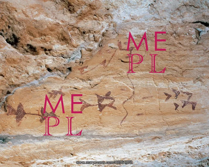 : Mesolithic. Levantine style. Schematic painting. Cave of Los : Mesolithic. Levantine style. Schematic painting. Cave of Los