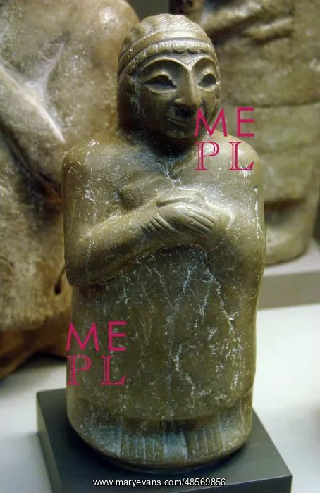 : Mesopotamia. Limestone statue of a woman. Kingdom of Lagash : Mesopotamia. Limestone statue of a woman. Kingdom of Lagash