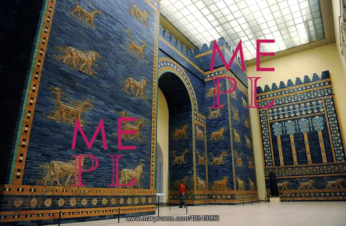 : Mesopotamian art. Neo-Babylonian. Ishtar Gate. Pergamon Mus : Mesopotamian art. Neo-Babylonian. Ishtar Gate. Pergamon Mus