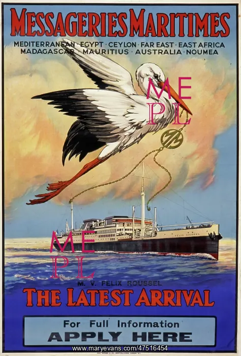 : Messageries Maritimes poster : Messageries Maritimes poster