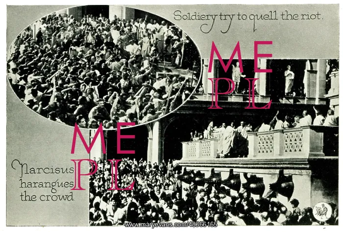 : Messalina, Narcisus harrangues crowd, Quelling Riot : Messalina, Narcisus harrangues crowd, Quelling Riot