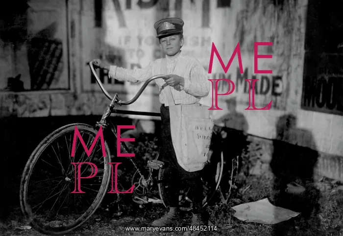 : A messenger boy working for Bellevue Messenger : A messenger boy working for Bellevue Messenger