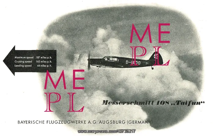 : Messerschmitt 108 Taifun: D-IAJO : Messerschmitt 108 Taifun: D-IAJO