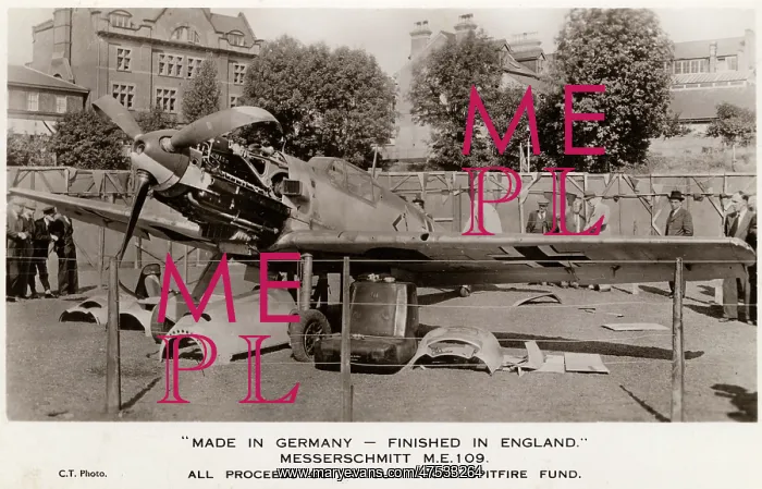 : Messerschmitt ME 109 on display in UK : Messerschmitt ME 109 on display in UK