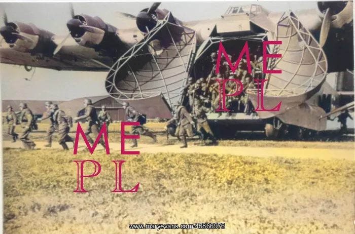 : Messerschmitt Me 323D -disgorging troops : Messerschmitt Me 323D -disgorging troops