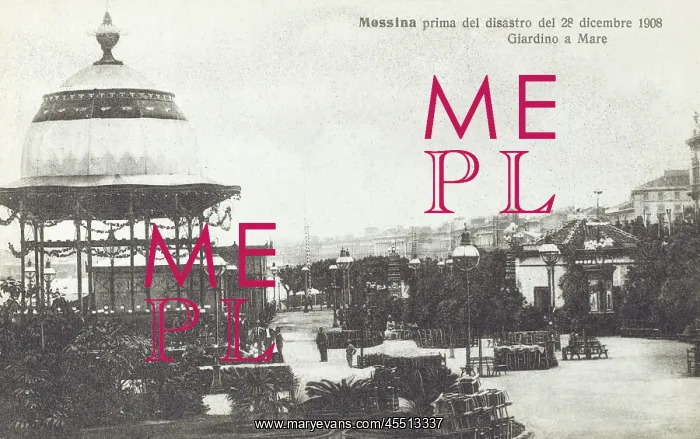 : Messina, Italy - before the earthquake of 1908 : Messina, Italy - before the earthquake of 1908
