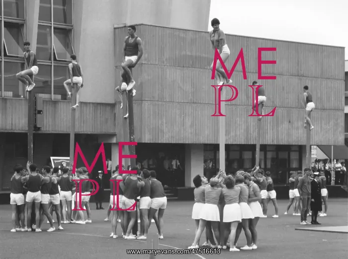 : Met Police cadets giving a display : Met Police cadets giving a display