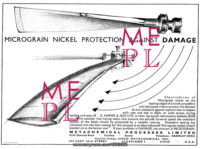 : Metachemical Micrograin Nickel Protection For Propellers : Metachemical Micrograin Nickel Protection For Propellers