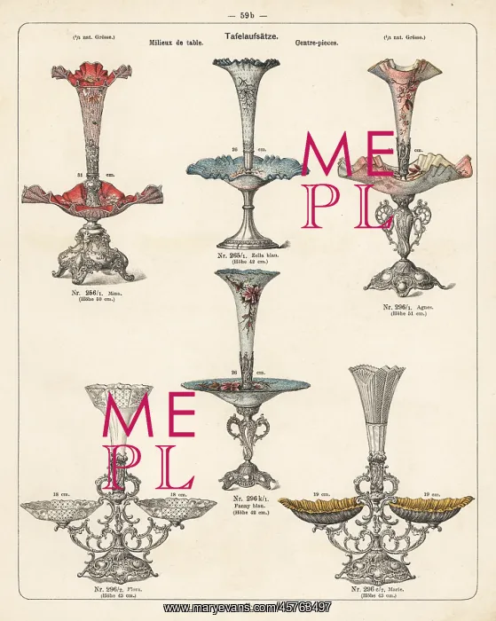 : Metal and glass centerpiece for the table : Metal and glass centerpiece for the table