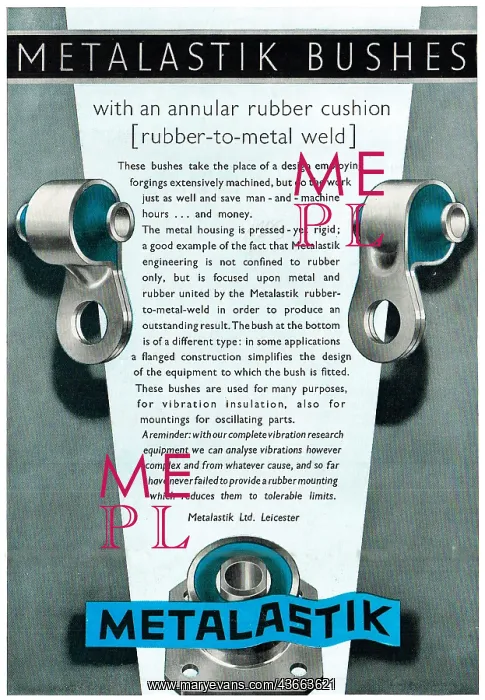 : Metalastik Anti-Vibration Mountings & Couplings : Metalastik Anti-Vibration Mountings & Couplings