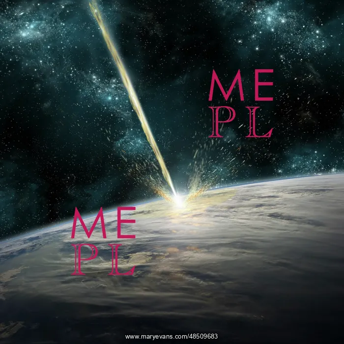 : A meteor strikes Earth : A meteor strikes Earth