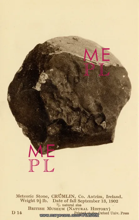 : Meteoric stone, Crumlin : Meteoric stone, Crumlin