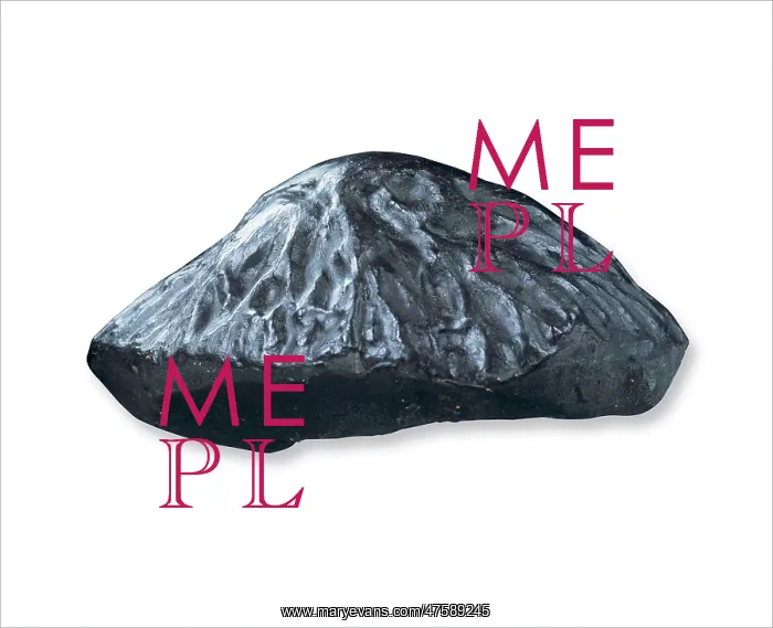 : Meteorite. The conical shape points in the direction of travel during atmospheric flight, : Meteorite. The conical shape points in the direction of travel during atmospheric flight,
