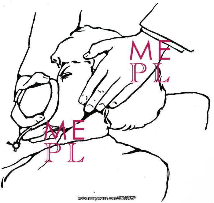 : Method of holding face-piece of Clover's small : Method of holding face-piece of Clover's small
