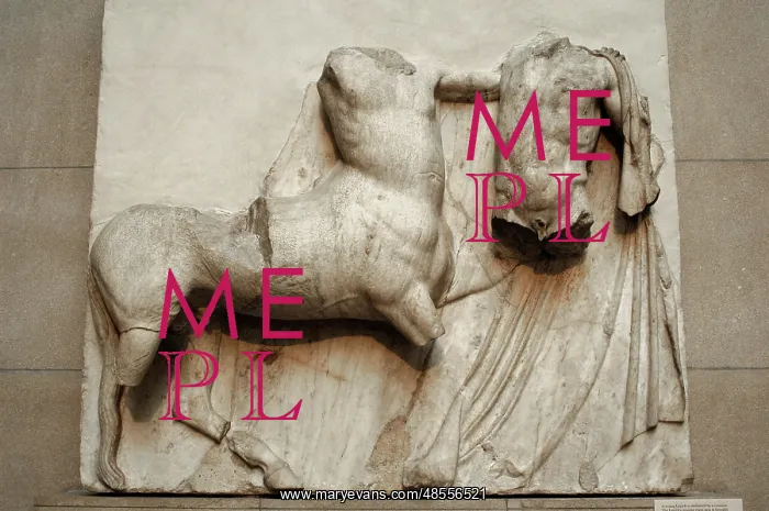 : Metope. Parthenon marbles. Battle between the Centaurs and t : Metope. Parthenon marbles. Battle between the Centaurs and t