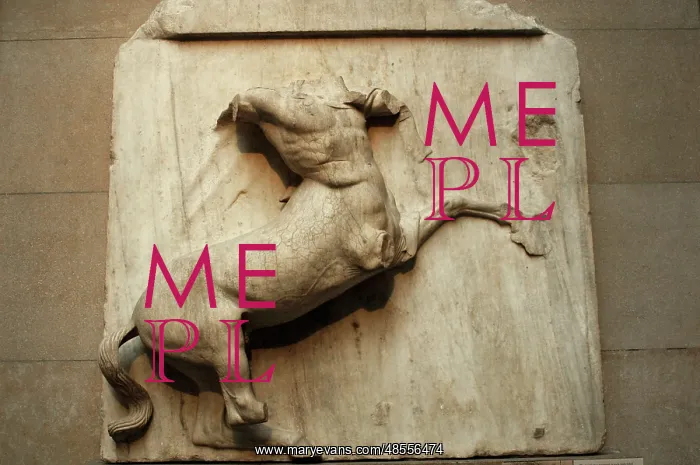 : Metope. Parthenon marbles. Centaur. 5th century BC : Metope. Parthenon marbles. Centaur. 5th century BC