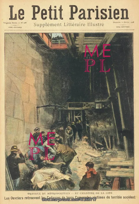: METRO, ACCIDENT 1908 : METRO, ACCIDENT 1908