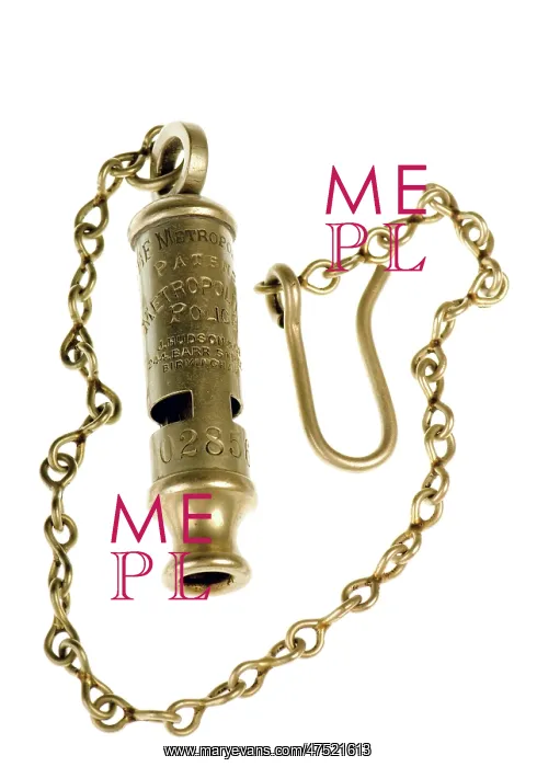  : Metropolitan Police whistle and chain