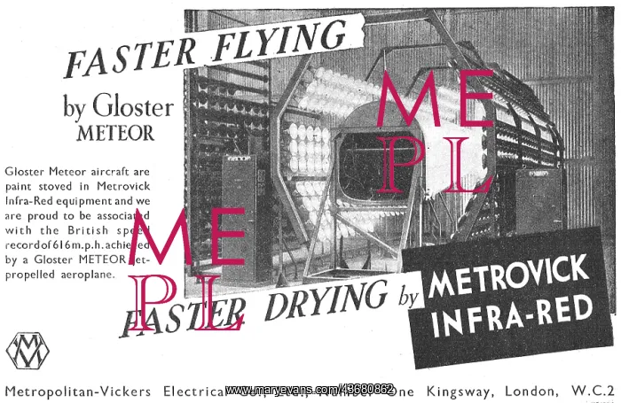 : Metrovick Infra-Red Drying Equipment : Metrovick Infra-Red Drying Equipment