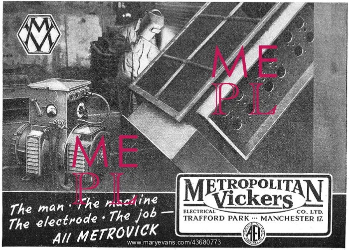 : Metrovick Welding Equipment : Metrovick Welding Equipment