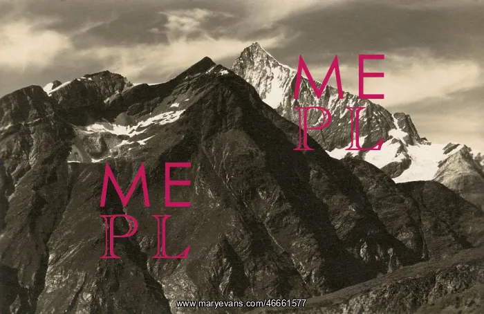 : The Mettelhorn and the Weisshorn, Switzerland : The Mettelhorn and the Weisshorn, Switzerland