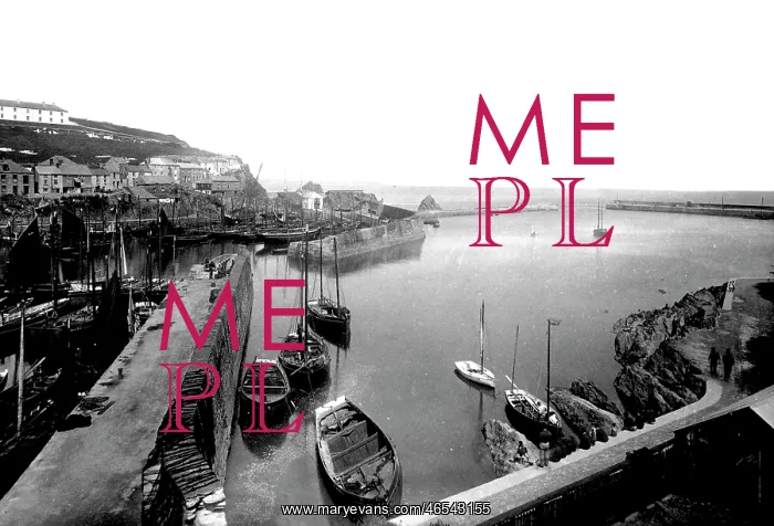  : Mevagissey, the Harbour 1890