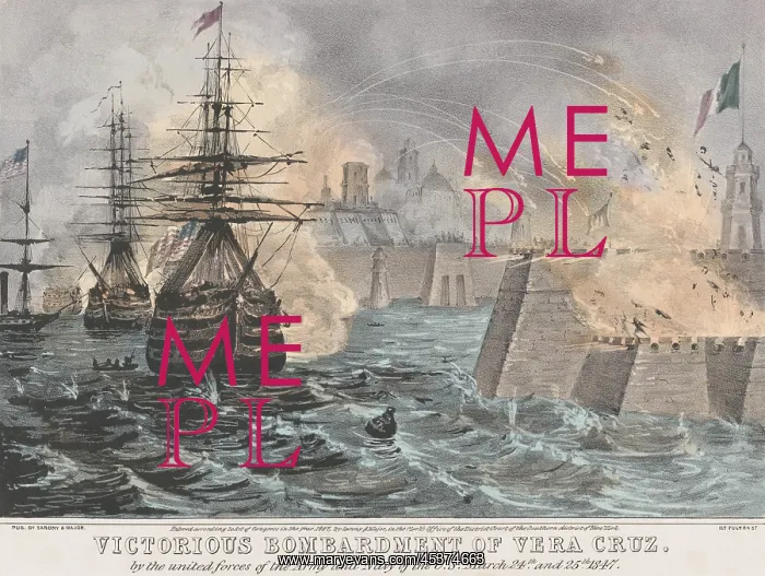 : Mexican American War. US battleships in the : Mexican American War. US battleships in the