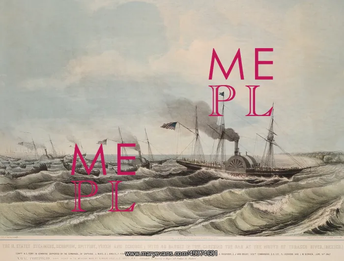 : Mexican American War. US Blockade of ports : Mexican American War. US Blockade of ports