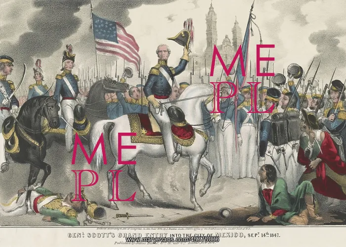 : Mexican American War. Gen. Winfield Scotts : Mexican American War. Gen. Winfield Scotts