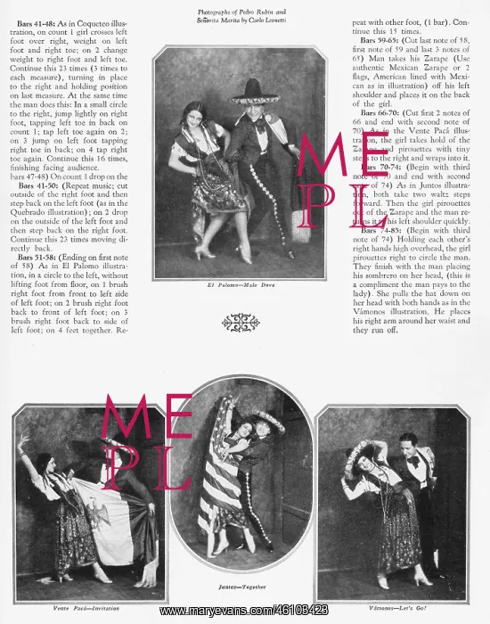 : The Mexican National Dance - a stylised version : The Mexican National Dance - a stylised version