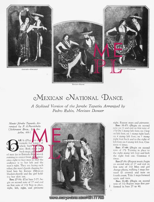 : The Mexican National Dance - a stylised version : The Mexican National Dance - a stylised version