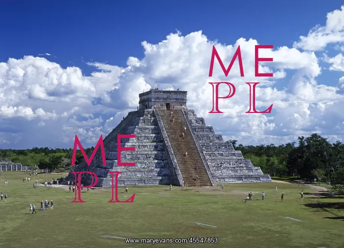 : Mexico. Chichen Itza. Pyramid of Kukulcan : Mexico. Chichen Itza. Pyramid of Kukulcan