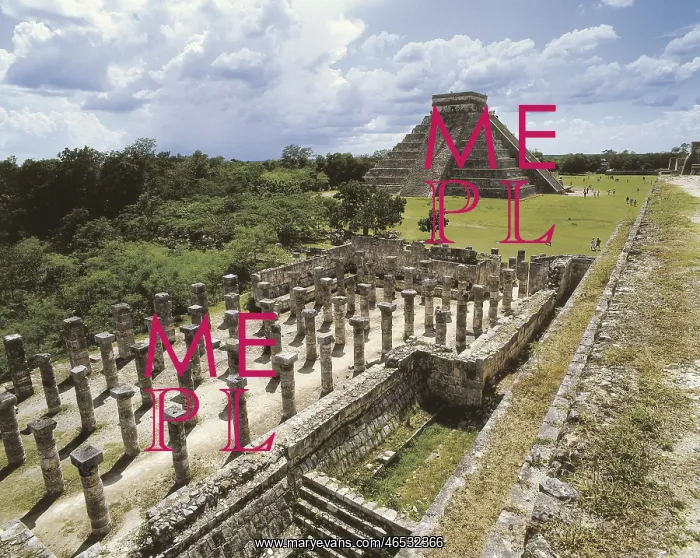 : MEXICO. YUCATAN. Chichen Itza. Group of the Thousand : MEXICO. YUCATAN. Chichen Itza. Group of the Thousand