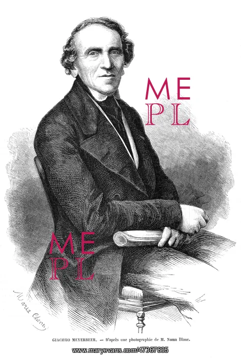 : MEYERBEER. GIACOMO MEYERBEER German musician : MEYERBEER. GIACOMO MEYERBEER German musician