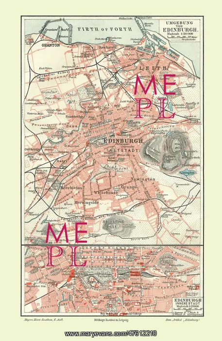  : Meyers Map of the Edinburgh Railways