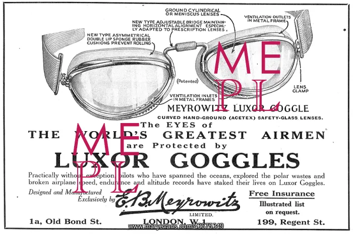 : Meyrowitz Luxor Flying Goggles : Meyrowitz Luxor Flying Goggles