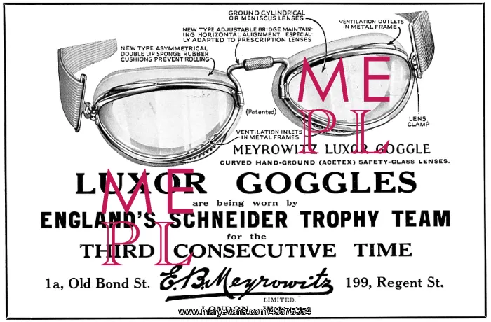 : Meyrowitz Luxor Flying Goggles : Meyrowitz Luxor Flying Goggles