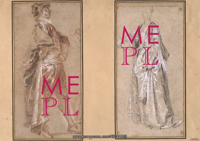 : Mezzetin and a woman's face : Mezzetin and a woman's face