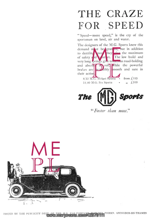 : MG 8 / 33 Midget Sports 1930 : MG 8 / 33 Midget Sports 1930