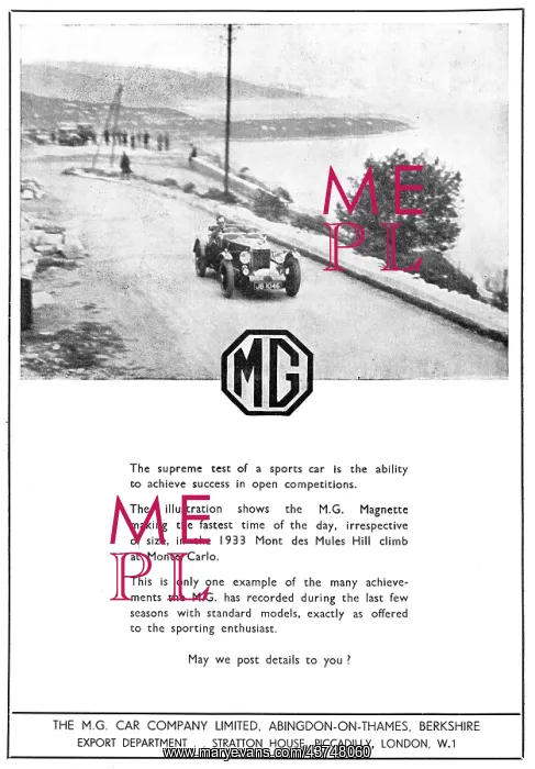  : MG Magnette 1933