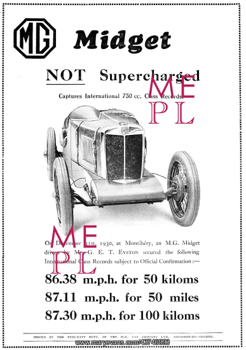  : MG Midget 1931